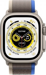 Smartwatch Apple Watch Ultra GPS + Cellular 49mm Titanium Case Trail Loop Medium/Large Szaro-niebieski  (MQFV3FD/A) 2