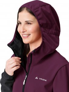 Vaude Kurtka damska softshell Tremalzo - fioletowo-czarna 36 3