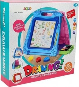 LeanToys Tablica do Rysowania Dwustronna Pisaki Magnesy 5