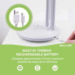 Lampka biurkowa Techly biała (I-LAMP-DSK9) 11