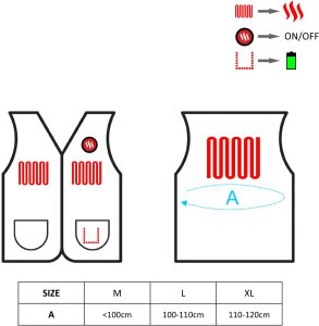 Glovii Kamizelka czarna r. M (GV1M) 5