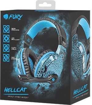 Słuchawki Fury Hellcat Niebieskie (NFU-0863) 2
