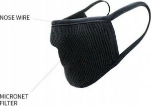 Maska antysmogowa Naroo NA MASK FU+ black - filtrująca L 3
