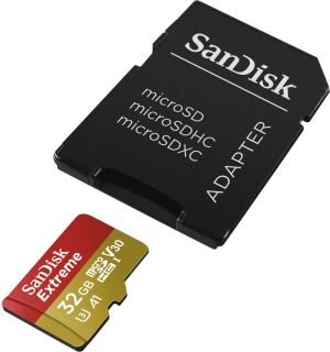 Karta SanDisk Extreme MicroSDHC 32 GB Class 10 UHS-I/U3 A1 V30 (SDSQXAF-032G-GN6AA) 2