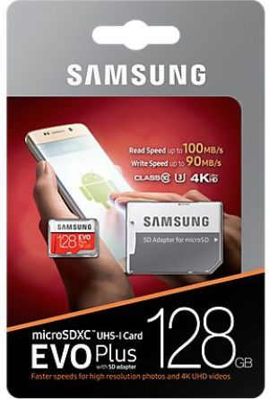 Karta Samsung EVO Plus MicroSDXC 128 GB Class 10 UHS-I/U3  (MB-MC128GA/EU) 2