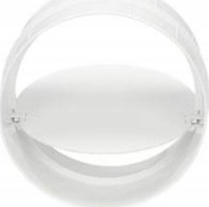 AWENTA Łącznik kanałów okrągłych Awenta KO125-22 z zaworem zwrotnym fi125mm biały 3