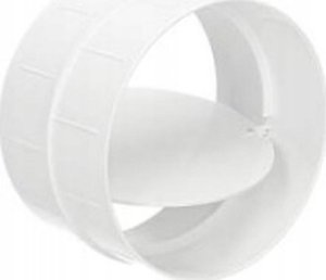 AWENTA Łącznik kanałów okrągłych Awenta KO125-22 z zaworem zwrotnym fi125mm biały 4