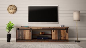Cama Meble Szafka RTV GRANERO 200x56,7x35 old wood 4