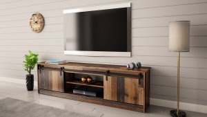 Cama Meble Szafka RTV GRANERO 200x56,7x35 old wood 5