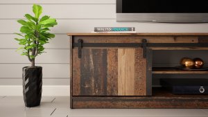 Cama Meble Szafka RTV GRANERO 200x56,7x35 old wood 6