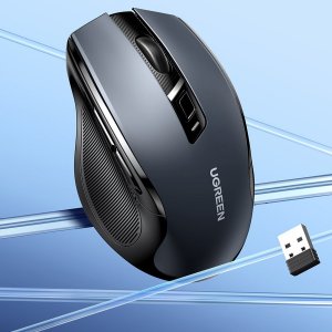 Mysz Ugreen optyczna mysz bezprzewodowa USB 2.4GHz 4000 DPI czarny (MU006) 19