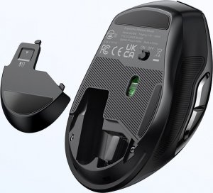 Mysz Ugreen optyczna mysz bezprzewodowa USB 2.4GHz 4000 DPI czarny (MU006) 6