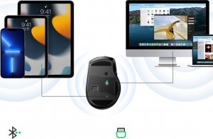 Mysz Ugreen optyczna mysz bezprzewodowa USB 2.4GHz 4000 DPI czarny (MU006) 10
