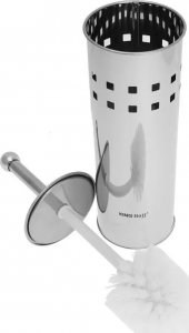 KingHoff SZCZOTKA DO WC Z pojemnikiem ze stali nierdzewnej KK-3220 2