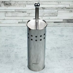 KingHoff SZCZOTKA DO WC Z pojemnikiem ze stali nierdzewnej KK-3220 3