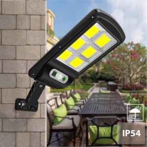 Maclean Solarna lampa uliczna LED z czujnikiem ruchu i pilotem IP54, 4W, 400lm, 6500K, Li-ion 1200 mAh, 3 tryby pracy MCE446 3