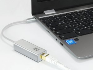 Adapter USB LevelOne 0402 V4 USB-C - RJ-45 Srebrny  (USB-0402 V4) 2