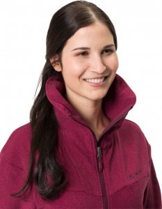 Vaude Kurtka polarowa sportowa damska Yaras - czerwona 38 4