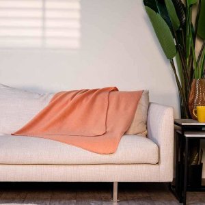 Koc polarowy 170x130 cm (koralowy) 4