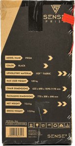 Fotel SENSE7 Prism - materiałowy, czarny 15