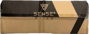 Fotel SENSE7 Prism materiałowy czarno-czerwony 17