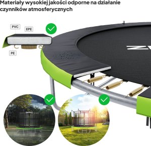 Trampolina ogrodowa Zipro Jump Pro z siatką wewnętrzną 6FT 183cm 7