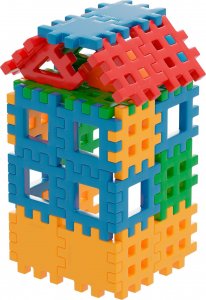 Marioinex Marioinex MEGA wafle GIGANT XXL, 32 elementy + trójkąty 4