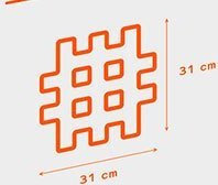 Marioinex Marioinex MEGA wafle GIGANT XXL, 32 elementy + trójkąty 7