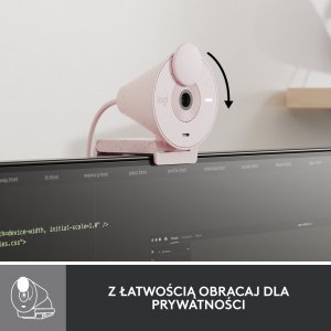Kamera internetowa Logitech Brio 300 Rose (960-001448) 5