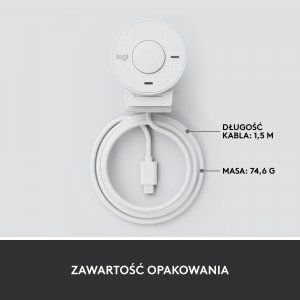 Kamera internetowa Logitech Brio 300 Off White (960-001442) 9