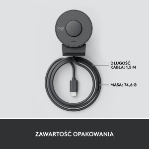Kamera internetowa Logitech Brio 300 Graphite (960-001436) 9