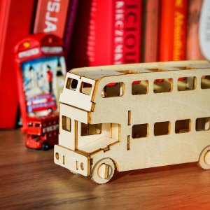 Little-Story  Drewniane Puzzle Model 3D - Autobus 12