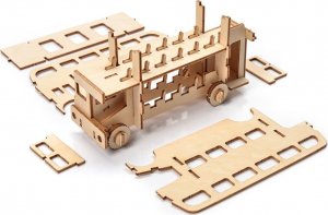 Little-Story  Drewniane Puzzle Model 3D - Autobus 10