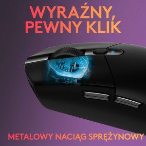 Mysz Logitech G305 Lightspeed Czarna  (910-005283) 8