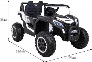 Ramiz Auto na akumulator Buggy UTV 2000M Racing Biały 13