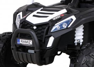 Ramiz Auto na akumulator Buggy UTV 2000M Racing Biały 3