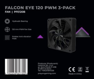 Obudowa PREYON Obudowa PREYON Nest Meshy (PRENM02B) + Wentylator PREYON Falcon Eye 120 PWM 3-pack (PFE1203B) 43