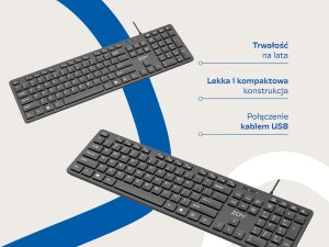 Klawiatura + mysz ZOY Mysz ZOY ZMS08 czarna + Klawiatura ZOY ZK800 + Podkładka ZOY czarna ZMP30 + Torba ZOY ProBag 16" ZLB16 29