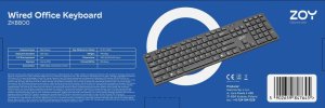 Klawiatura + mysz ZOY Mysz ZOY ZMS08 czarna + Klawiatura ZOY ZK800 + Podkładka ZOY czarna ZMP30 + Torba ZOY ProBag 16" ZLB16 39