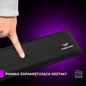Klawiatura PREYON PREYON SILENT CLAW RED + Podkładka pod nadgarstki Falcon Soft Full Size 46