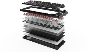 Klawiatura PREYON PREYON SILENT CLAW TKL RED + Podkładka pod nadgarstki Falcon Soft TKL 13