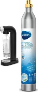 Saturator Brita SodaOne Czarny + 2 naboje z gazem CO2 do saturatora sodaONE 2