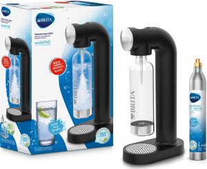 Saturator Brita SodaOne Czarny + 2 naboje z gazem CO2 do saturatora sodaONE 9