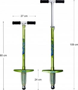 Spartan Skoczek pogo dla dzieci - Zielony 4