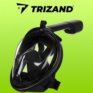 Trizand Maska do snorkowania pełnotwarzowa L/XL czarna 10