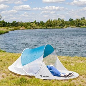 Trizand Namiot plażowy 220x120x90cm - turkusowo - szary 5