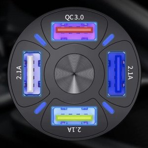 Ładowarka Xtrobb Ładowarka samochodowa 4x USB + kabel Xtrobb 19907 3