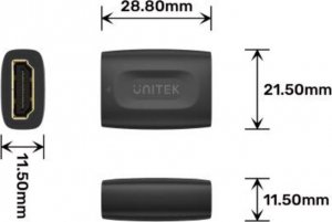 Adapter AV Unitek HDMI - HDMI black (A1013BK) 5