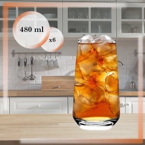 lav Wysokie szklanki do drinków Lal 480 ml LAV komplet 6 sztuk 2
