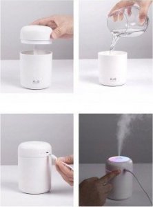 Dyfuzor zapachowy ULTRADŹWIĘKOWY NAWILŻACZ POWIETRZA AROMATERAPIA 3 w 1 6